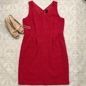 Ann Taylor Pink Textured Dress Career Attire Sz 16